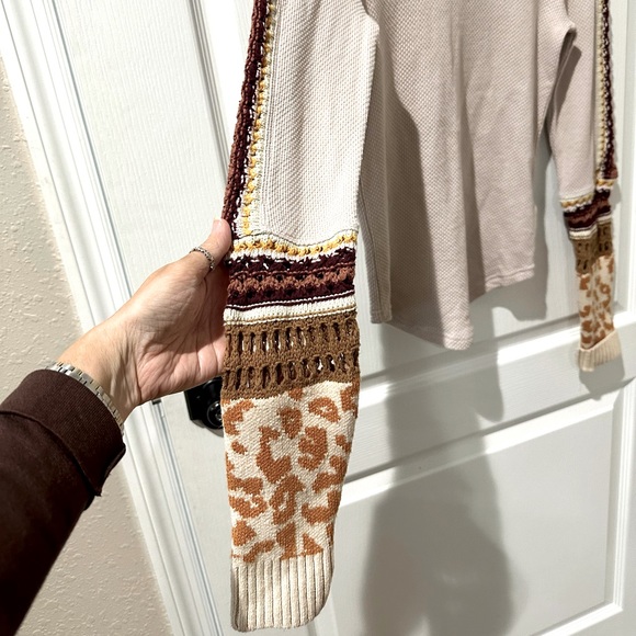 Free People Switch It Up Cuff Thermal Top - Picture 9 of 12